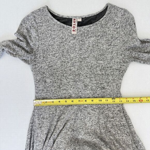 Anthropologie Dolan Left Coast Dress Small Stretch Long Sleeve Fit & Flare Knit - Picture 5 of 9